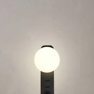 2-Light Minimalist Globe Glass Cylinder Reading Wall Lamp Zawala Image - 15