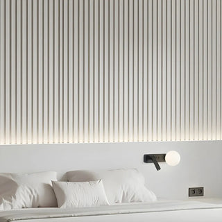 2-Light Minimalist Globe Glass Cylinder Reading Wall Lamp Zawala Image - 16
