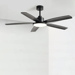 ZOWALA - 5 Blades Contemporary Wood Ceiling Fan with Light Image - 11