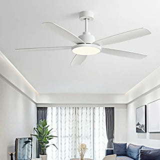 ZOWALA - 5 Blades Contemporary Wood Ceiling Fan with Light Image - 4