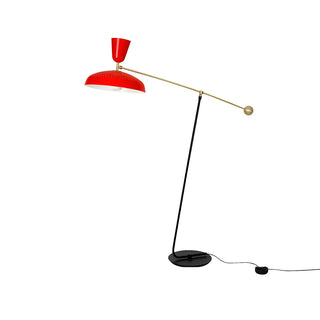 ZOWALA - 2-Light Modish Green Adjustable Dome Metal Floor Lamp Image - 10