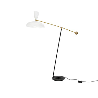 ZOWALA - 2-Light Modish Green Adjustable Dome Metal Floor Lamp Image - 6