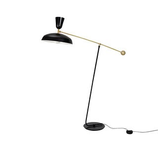 ZOWALA - 2-Light Modish Green Adjustable Dome Metal Floor Lamp Image - 8