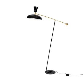 ZOWALA - 2-Light Modish Green Adjustable Dome Metal Floor Lamp Image - 9