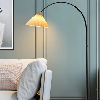 Adjustable Black Cone Shade Arc Modern Floor Lamp Zawala Image - 3