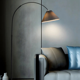 Adjustable Black Cone Shade Arc Modern Floor Lamp Zawala Image - 4