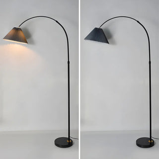 Adjustable Black Cone Shade Arc Modern Floor Lamp Zawala Image - 6