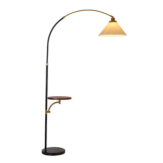 Adjustable Cone and Arched Floor Lamp with Side Table Zawala Image - 16
