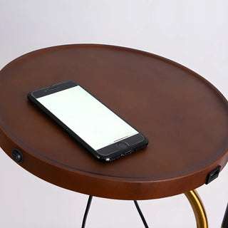 Adjustable Cone and Arched Floor Lamp with Side Table Zawala Image - 9