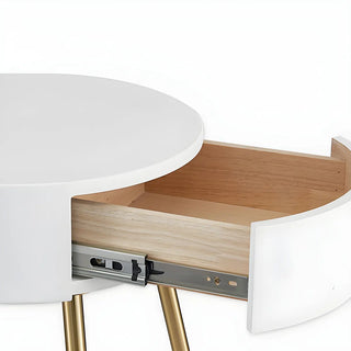 ZOWALA - Modern Adjustable Cone Bedside Side Table Floor Lamp Image - 7
