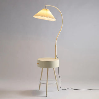 Adjustable Cone Modern Metal Floor Lamp with Storage Zawala Image - 10
