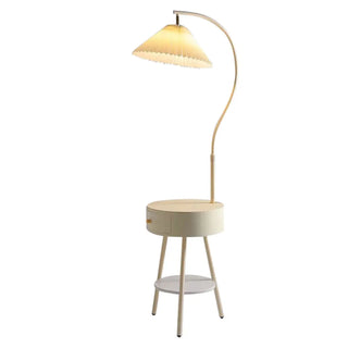 Adjustable Cone Modern Metal Floor Lamp with Storage Zawala Image - 12