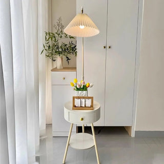 Adjustable Cone Modern Metal Floor Lamp with Storage Zawala Image - 6