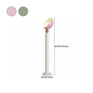 Rotatable Modern Artistic Dome Glass Floor Lamp Zawala #size