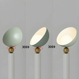 Rotatable Modern Artistic Dome Glass Floor Lamp Zawala Image - 8