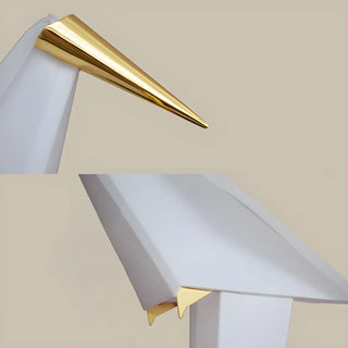 Bedside Bird-Shaped Artistic Gold Stand Floor Lamp Zawala Image - 5