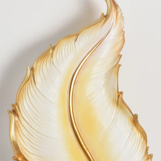 Artistic Feather-Shaped and Floral LED Wall Sconce Zawala Image - 10