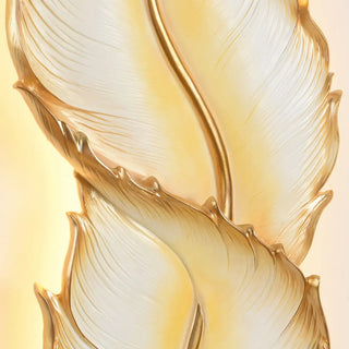 Artistic Feather-Shaped and Floral LED Wall Sconce Zawala Image - 11