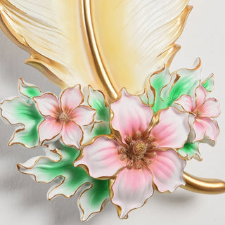 Artistic Feather-Shaped and Floral LED Wall Sconce Zawala Image - 12