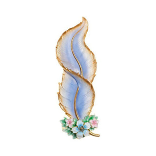 Artistic Feather-Shaped and Floral LED Wall Sconce Zawala Image - 5