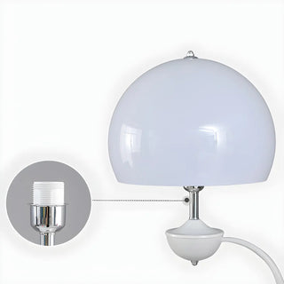 Black Globe Modern Arc Floor Lamp with Side Table Zawala Image - 10