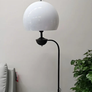 Black Globe Modern Arc Floor Lamp with Side Table Zawala Image - 6