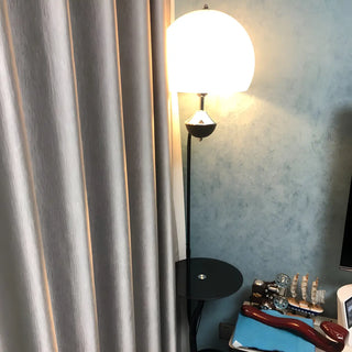 Black Globe Modern Arc Floor Lamp with Side Table Zawala Image - 7