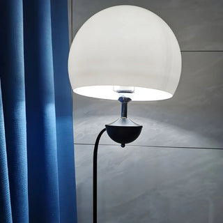 Black Globe Modern Arc Floor Lamp with Side Table Zawala Image - 8