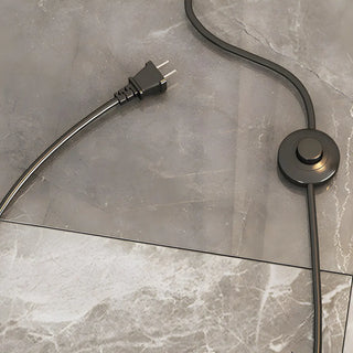 Adjustable Modern Dome Floor Lamp with Side Table Zawala Image - 10