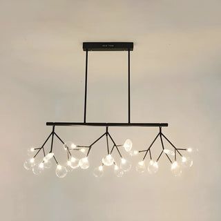 ZOWALA - Black Metal Branch Glass Island Light Image - 11