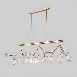 ZOWALA - Black Metal Branch Glass Island Light Image - 14