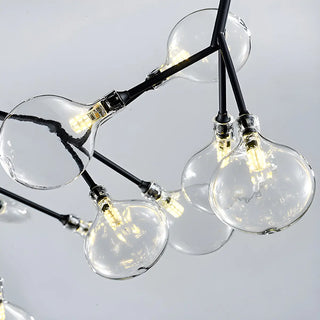 ZOWALA - Black Metal Branch Glass Island Light Image - 17