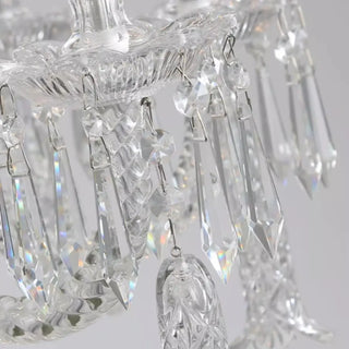 ZOWALA - White Crystal Candelabra Living Room Classic Chandelier Image - 5