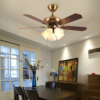 ZOWALA - Classic + Modern + Metal Ceiling Fan Image - 2