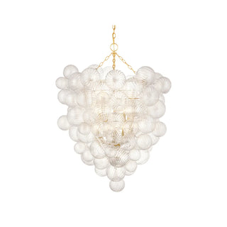 ZOWALA - Clear Bubble Cluster Chain Chandelier Image - 10