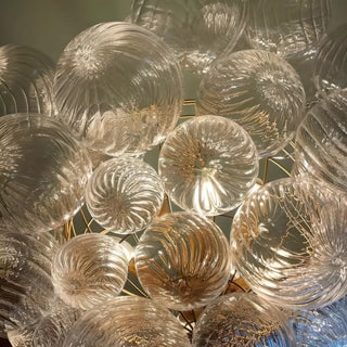 ZOWALA - Clear Bubble Cluster Chain Chandelier Image - 13
