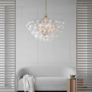 ZOWALA - Clear Bubble Cluster Chain Chandelier Image - 2
