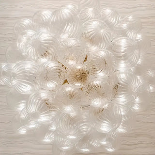 ZOWALA - Clear Bubble Cluster Chain Chandelier Image - 5
