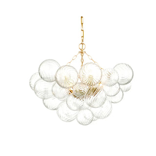 ZOWALA - Clear Bubble Cluster Chain Chandelier Image - 7