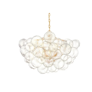 ZOWALA - Clear Bubble Cluster Chain Chandelier Image - 8