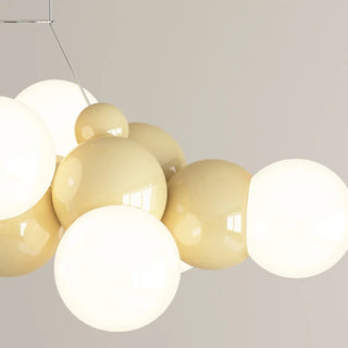 ZOWALA - Cluster Multi-Light White Living Room Bubble Chandelier Image - 11