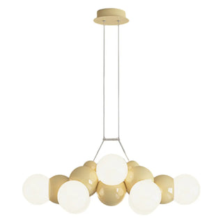 ZOWALA - Cluster Multi-Light White Living Room Bubble Chandelier Image - 6