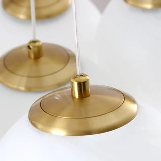 ZOWALA - Cluster White Glass Orb Chandelier Image - 6