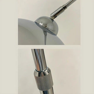 Adjustable Contemporary Black Dome and Arc Floor Lamp Zawala Image - 11