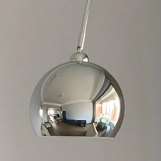 Adjustable Contemporary Black Dome and Arc Floor Lamp Zawala Image - 12