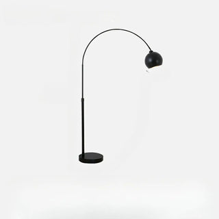 Adjustable Contemporary Black Dome and Arc Floor Lamp Zawala Image - 9