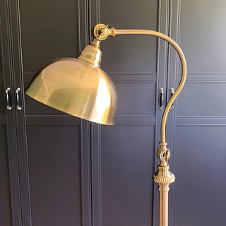 Contemporary Gold Dome Metal Living Room Floor Lamp Zawala Image - 9