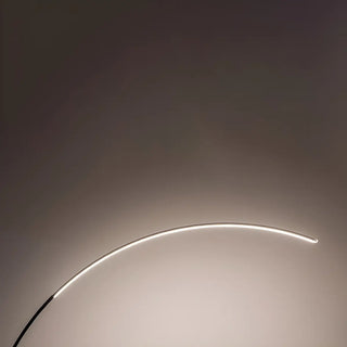 Contemporary Living Room White Arc LED Floor Lamp Zawala Image - 13