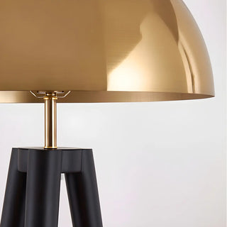 Contemporary Dome Brass Tripod Metal Floor Lamp Zawala Image - 11