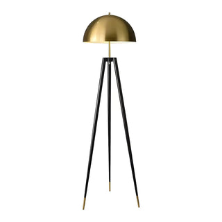 Contemporary Dome Brass Tripod Metal Floor Lamp Zawala Image - 13